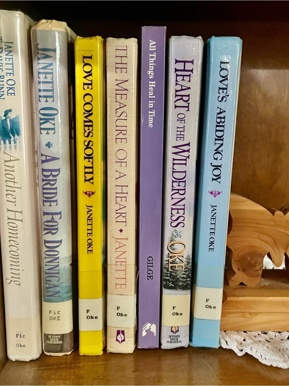 Vintage Janette Oke & Jeanette Gilge Inspirational Romance 7 Book Lot